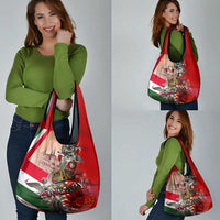 Hungary Grocery Bag Crowned with History Guarded by Angels