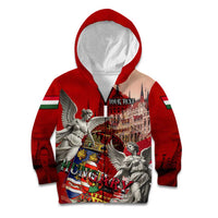 Hungary Kid Hoodie Crowned with History Guarded by Angels