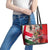 Hungary Leather Tote Bag Crowned with History Guarded by Angels