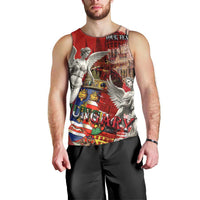 Hungary Men Tank Top Crowned with History Guarded by Angels