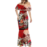 Hungary Mermaid Dress Crowned with History Guarded by Angels