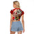 Hungary Raglan Cropped T Shirt Crowned with History Guarded by Angels