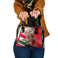 Hungary Shoulder Handbag Crowned with History Guarded by Angels