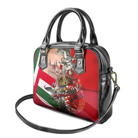 Hungary Shoulder Handbag Crowned with History Guarded by Angels