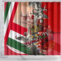 Hungary Shower Curtain Crowned with History Guarded by Angels
