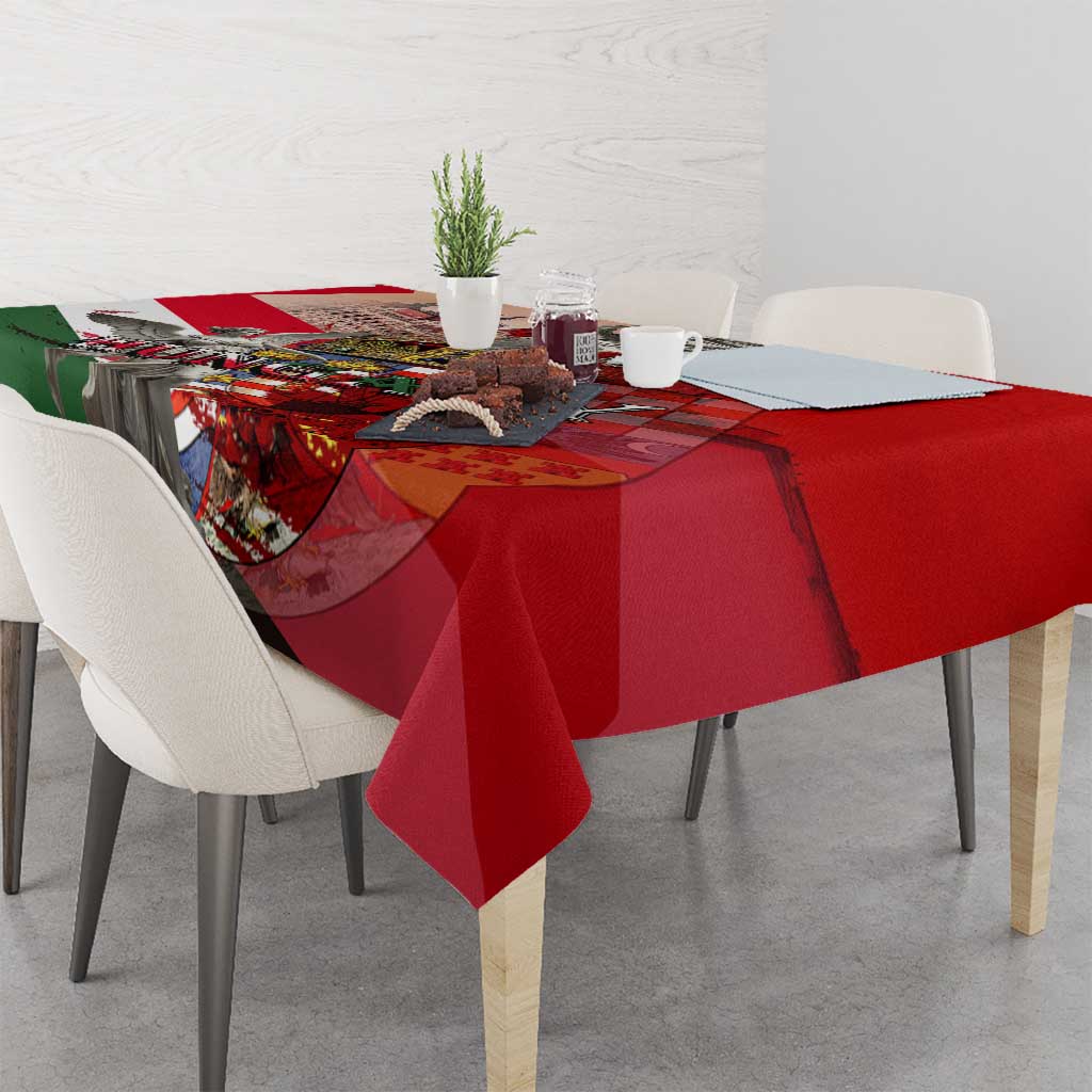 Hungary Tablecloth Crowned with History Guarded by Angels