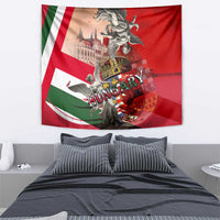 Hungary Tapestry Crowned with History Guarded by Angels