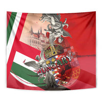 Hungary Tapestry Crowned with History Guarded by Angels