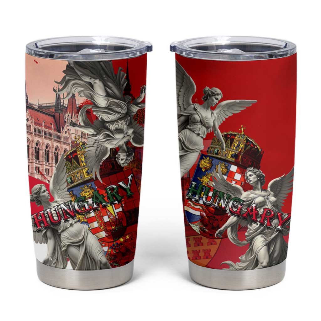 Hungary Tumbler Cup Crowned with History Guarded by Angels