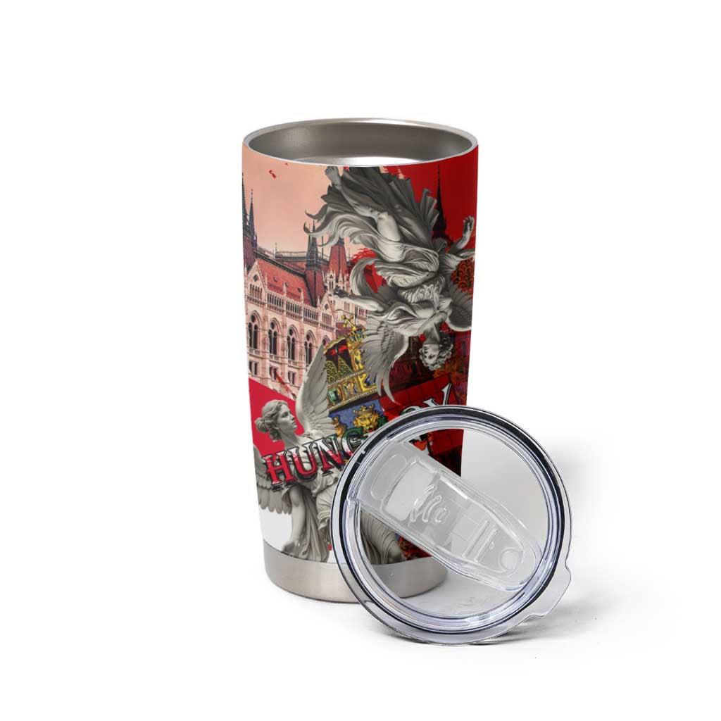 Hungary Tumbler Cup Crowned with History Guarded by Angels