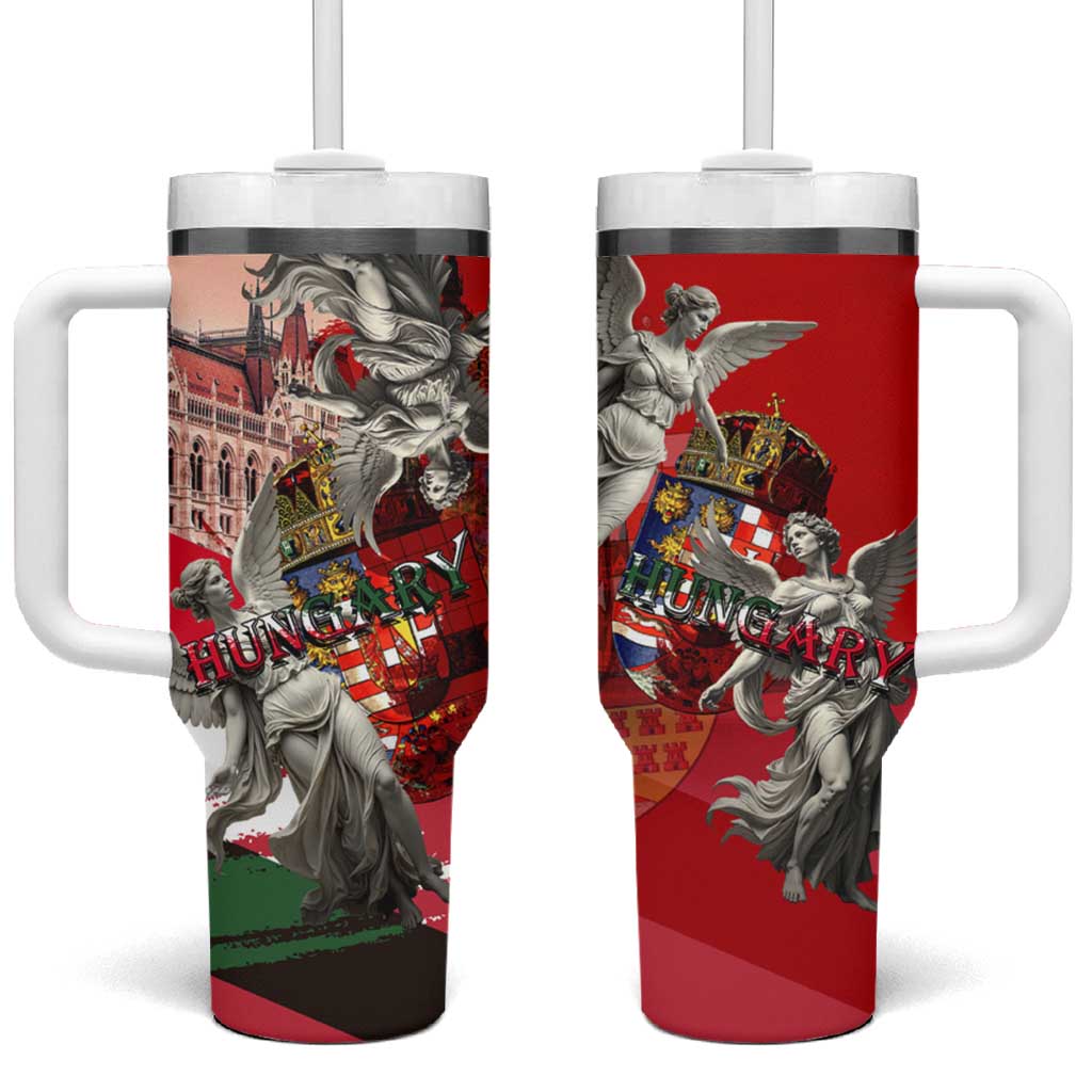 Hungary Tumbler With Handle Crowned with History Guarded by Angels
