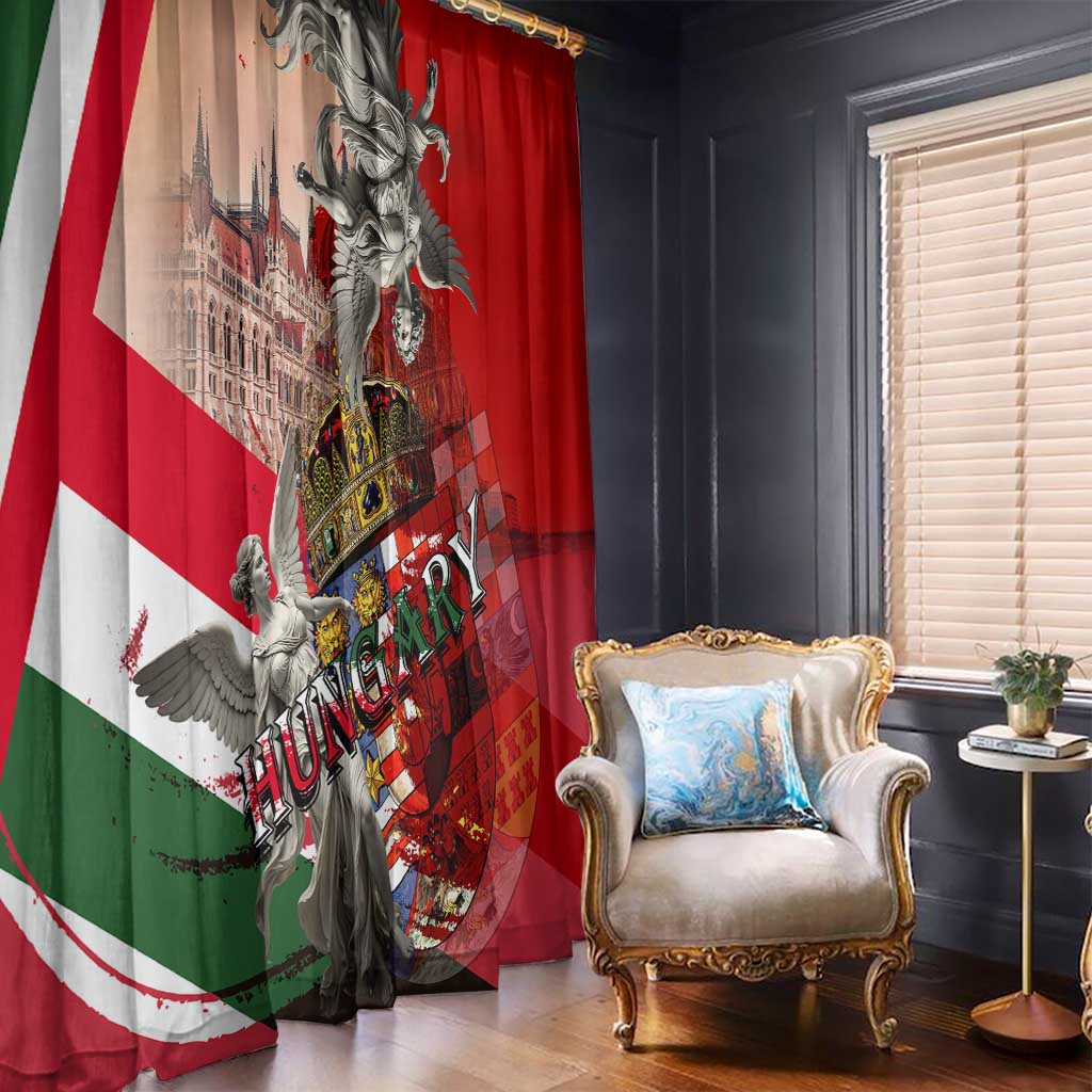 Hungary Window Curtain Crowned with History Guarded by Angels