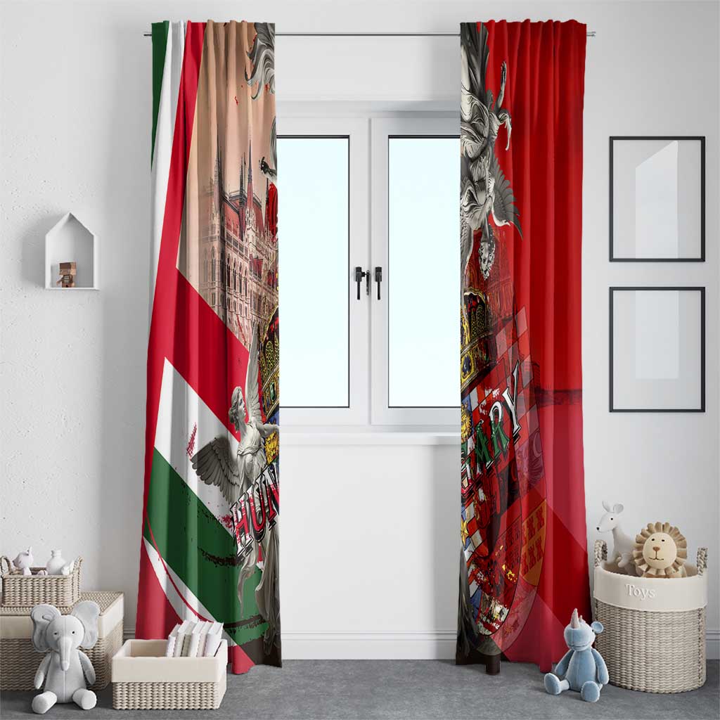 Hungary Window Curtain Crowned with History Guarded by Angels