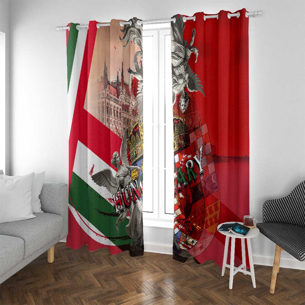 Hungary Window Curtain Crowned with History Guarded by Angels