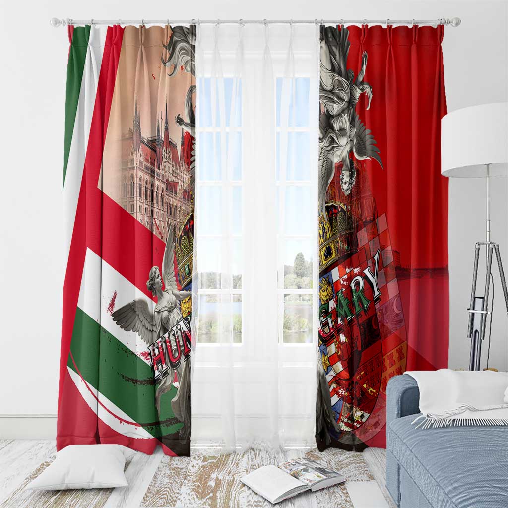 Hungary Window Curtain Crowned with History Guarded by Angels