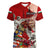 Hungary Women V-Neck T-Shirt Crowned with History Guarded by Angels