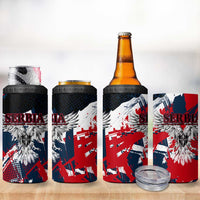 Serbia 4 in 1 Can Cooler Tumbler Like the Phoenix – Rising from Ashes with Pride and Power