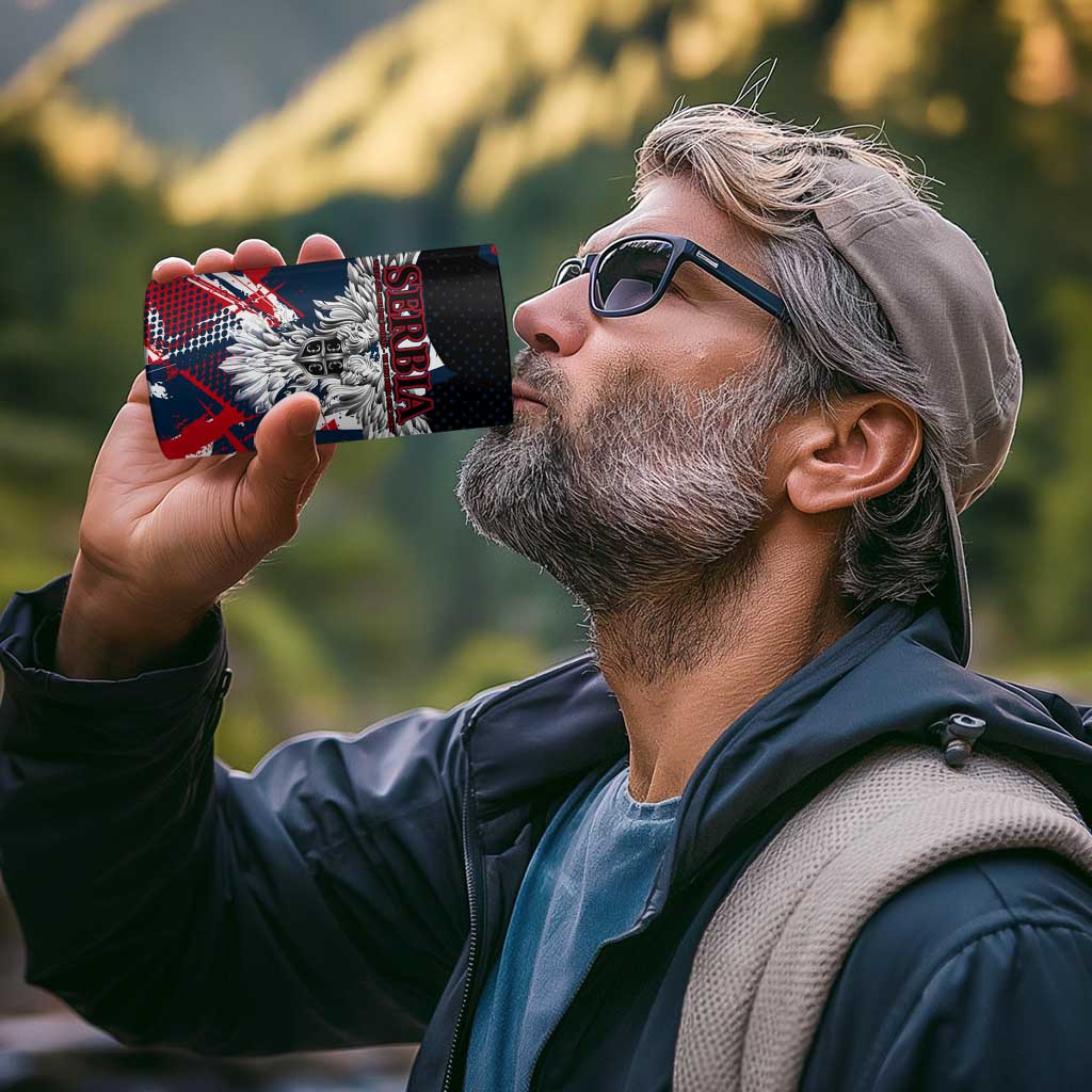 Serbia 4 in 1 Can Cooler Tumbler Like the Phoenix – Rising from Ashes with Pride and Power