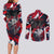 Serbia Couples Matching Long Sleeve Bodycon Dress and Long Sleeve Button Shirt Like the Phoenix – Rising from Ashes with Pride and Power