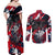 Serbia Couples Matching Off Shoulder Maxi Dress and Long Sleeve Button Shirt Like the Phoenix – Rising from Ashes with Pride and Power