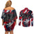 Serbia Couples Matching Off Shoulder Short Dress and Long Sleeve Button Shirt Like the Phoenix – Rising from Ashes with Pride and Power
