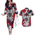 Serbia Couples Matching Off The Shoulder Long Sleeve Dress and Hawaiian Shirt Like the Phoenix – Rising from Ashes with Pride and Power