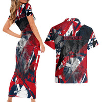 Serbia Couples Matching Short Sleeve Bodycon Dress and Hawaiian Shirt Like the Phoenix – Rising from Ashes with Pride and Power