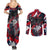 Serbia Couples Matching Summer Maxi Dress and Long Sleeve Button Shirt Like the Phoenix – Rising from Ashes with Pride and Power