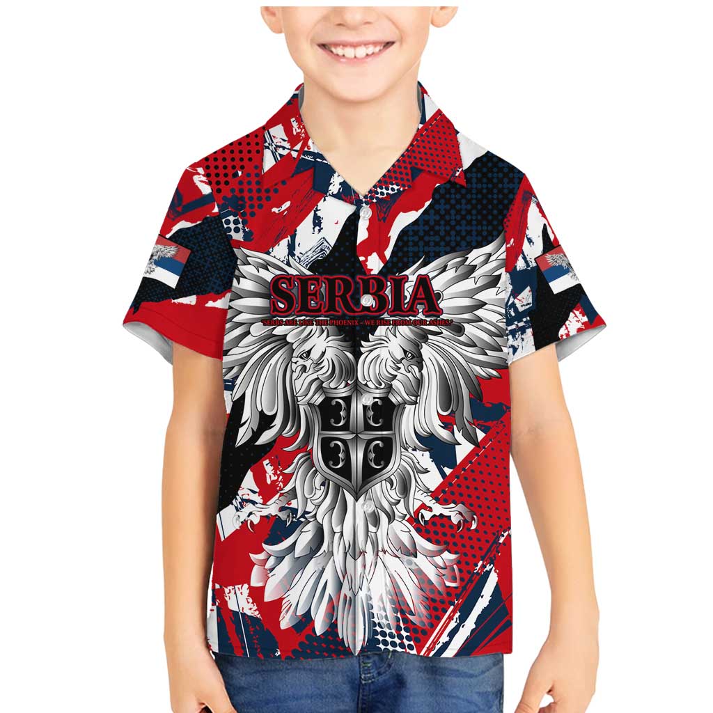 Serbia Family Matching Mermaid Dress and Hawaiian Shirt Like the Phoenix – Rising from Ashes with Pride and Power