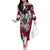 Serbia Family Matching Off The Shoulder Long Sleeve Dress and Hawaiian Shirt Like the Phoenix – Rising from Ashes with Pride and Power