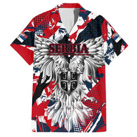 Serbia Family Matching Off Shoulder Short Dress and Hawaiian Shirt Like the Phoenix – Rising from Ashes with Pride and Power