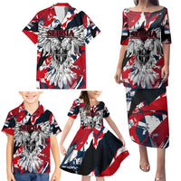 Serbia Family Matching Puletasi and Hawaiian Shirt Like the Phoenix – Rising from Ashes with Pride and Power