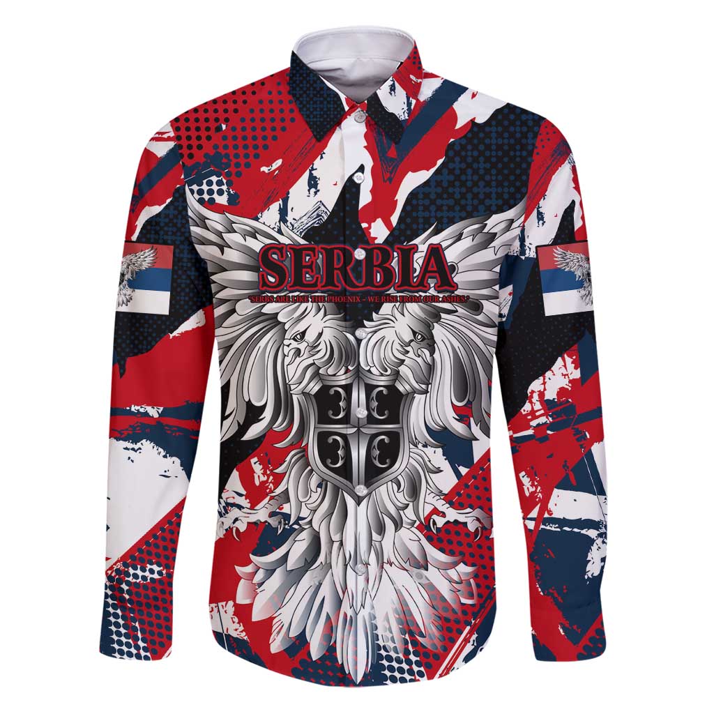 Serbia Family Matching Puletasi and Hawaiian Shirt Like the Phoenix – Rising from Ashes with Pride and Power