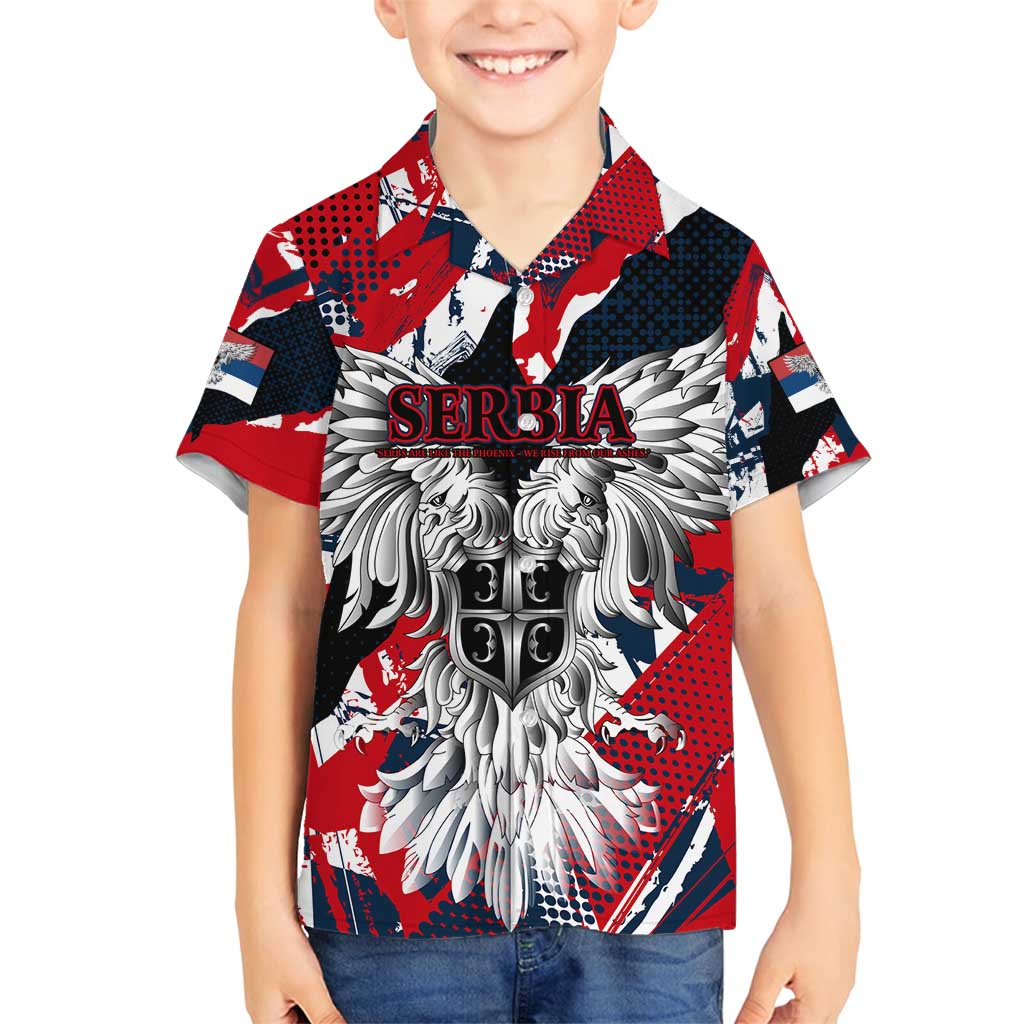 Serbia Family Matching Puletasi and Hawaiian Shirt Like the Phoenix – Rising from Ashes with Pride and Power