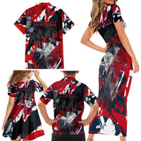 Serbia Family Matching Short Sleeve Bodycon Dress and Hawaiian Shirt Like the Phoenix – Rising from Ashes with Pride and Power