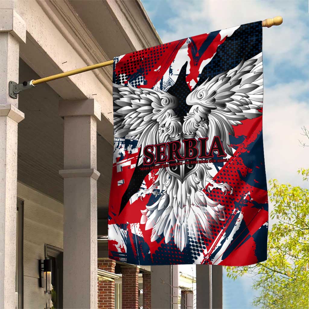 Serbia Garden Flag Like the Phoenix – Rising from Ashes with Pride and Power