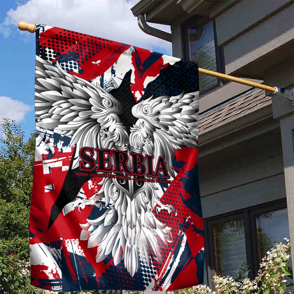 Serbia Garden Flag Like the Phoenix – Rising from Ashes with Pride and Power