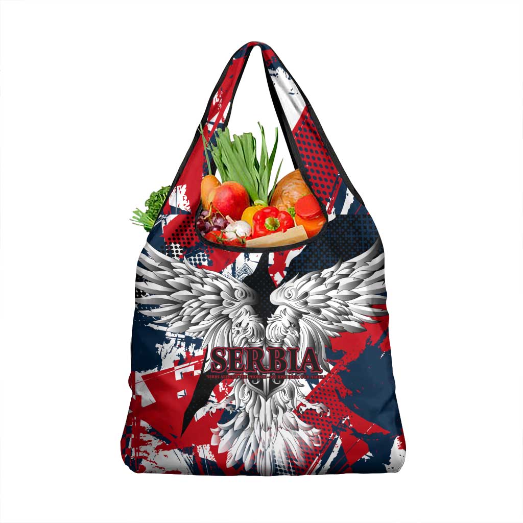Serbia Grocery Bag Like the Phoenix – Rising from Ashes with Pride and Power
