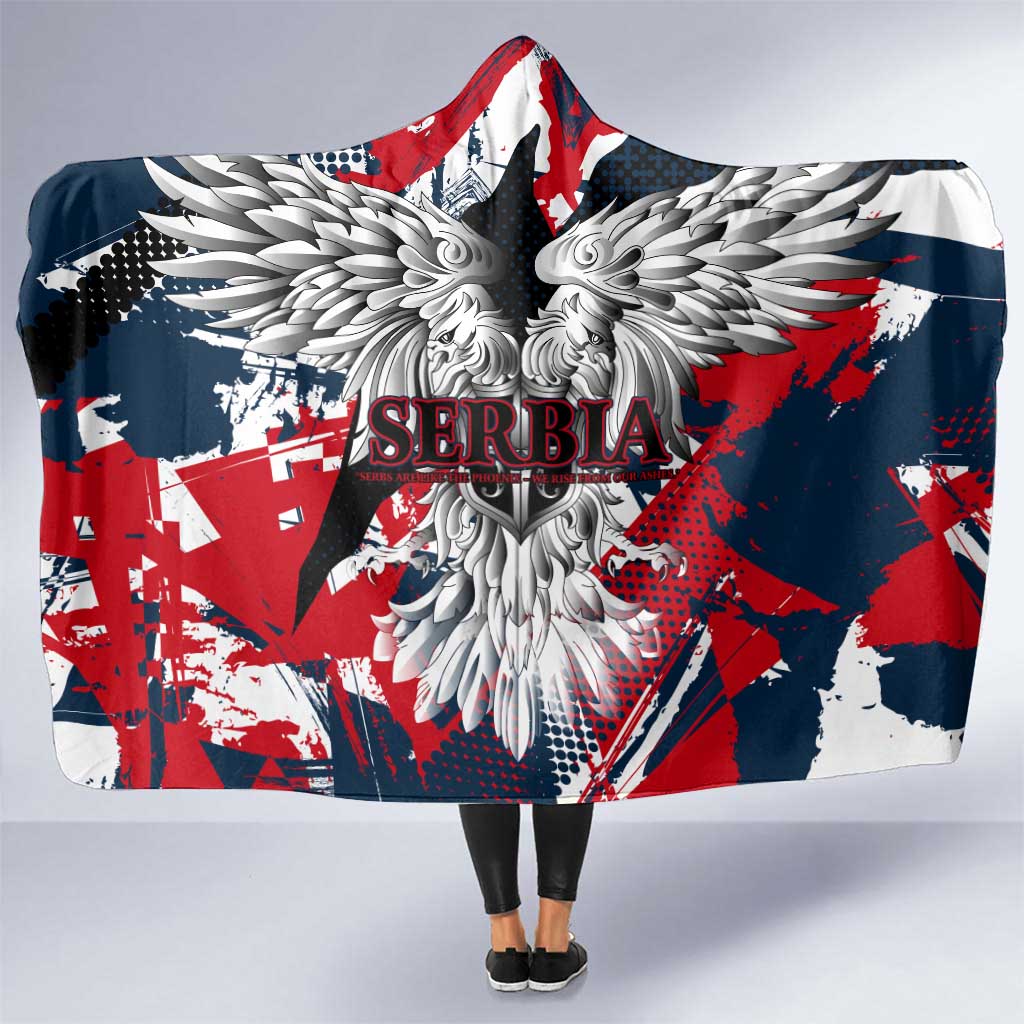 Serbia Hooded Blanket Like the Phoenix – Rising from Ashes with Pride and Power
