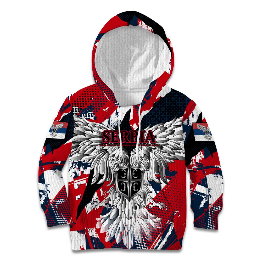 Serbia Kid Hoodie Like the Phoenix – Rising from Ashes with Pride and Power