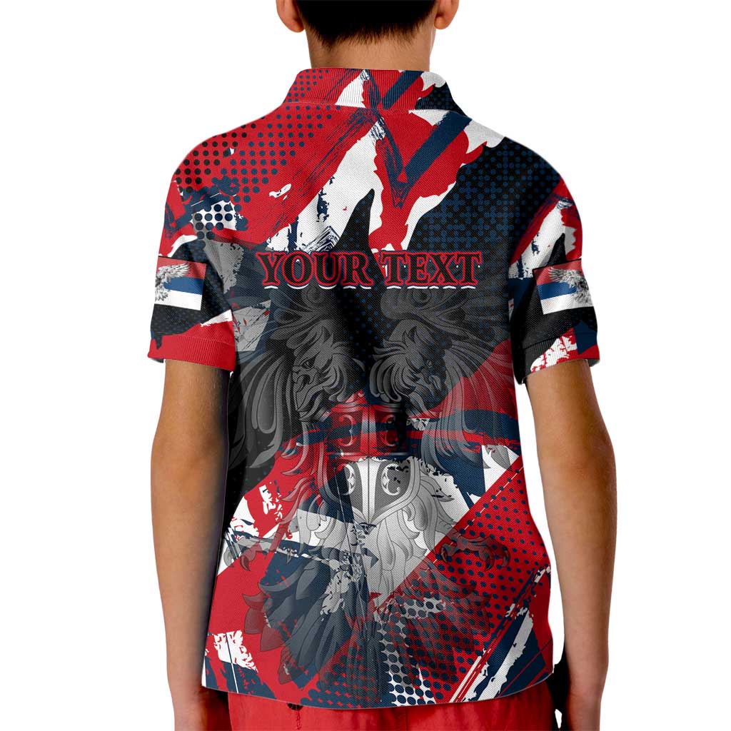 Serbia Kid Polo Shirt Like the Phoenix – Rising from Ashes with Pride and Power