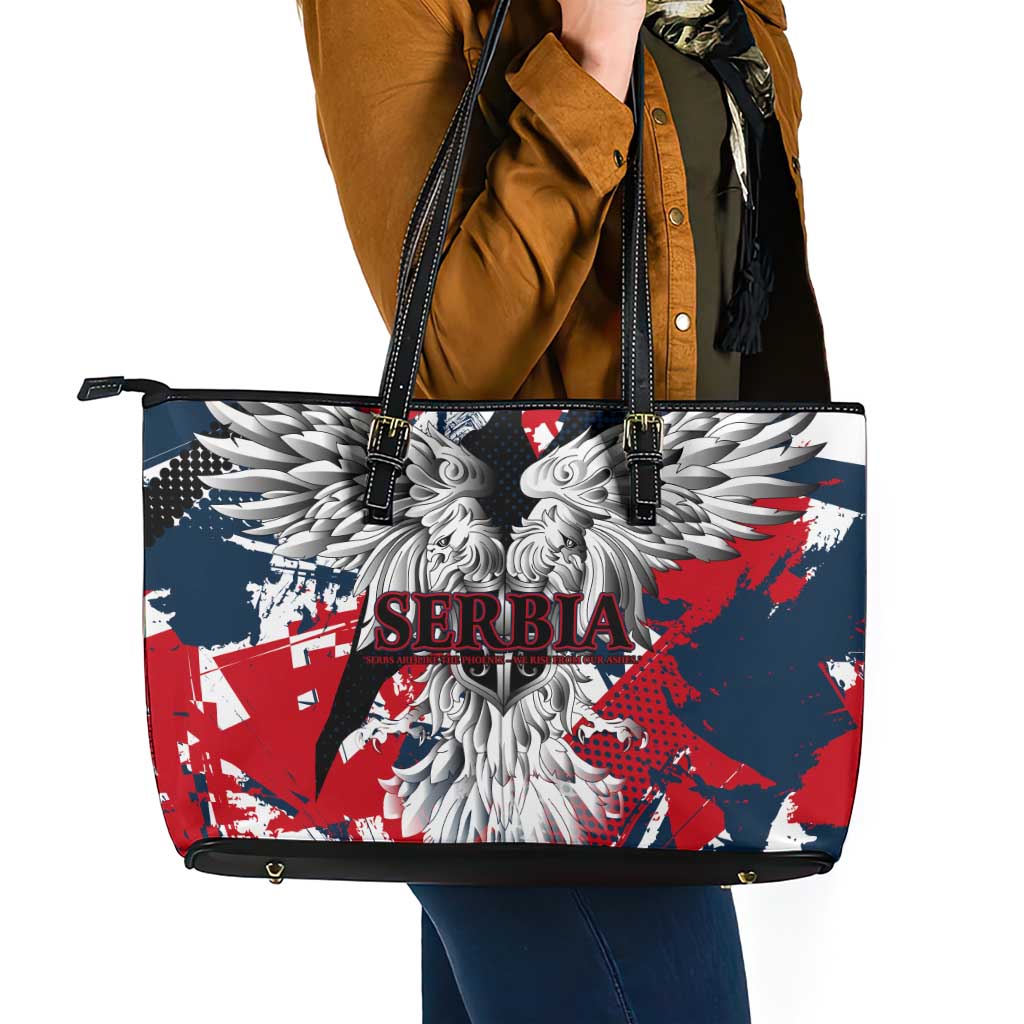 Serbia Leather Tote Bag Like the Phoenix – Rising from Ashes with Pride and Power