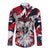 Serbia Long Sleeve Button Shirt Like the Phoenix – Rising from Ashes with Pride and Power