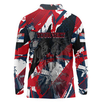 Serbia Long Sleeve Polo Shirt Like the Phoenix – Rising from Ashes with Pride and Power