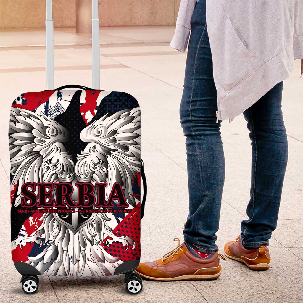 Serbia Luggage Cover Like the Phoenix – Rising from Ashes with Pride and Power