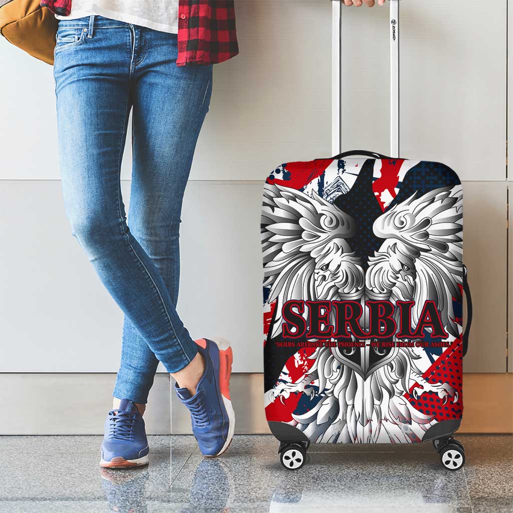 Serbia Luggage Cover Like the Phoenix – Rising from Ashes with Pride and Power