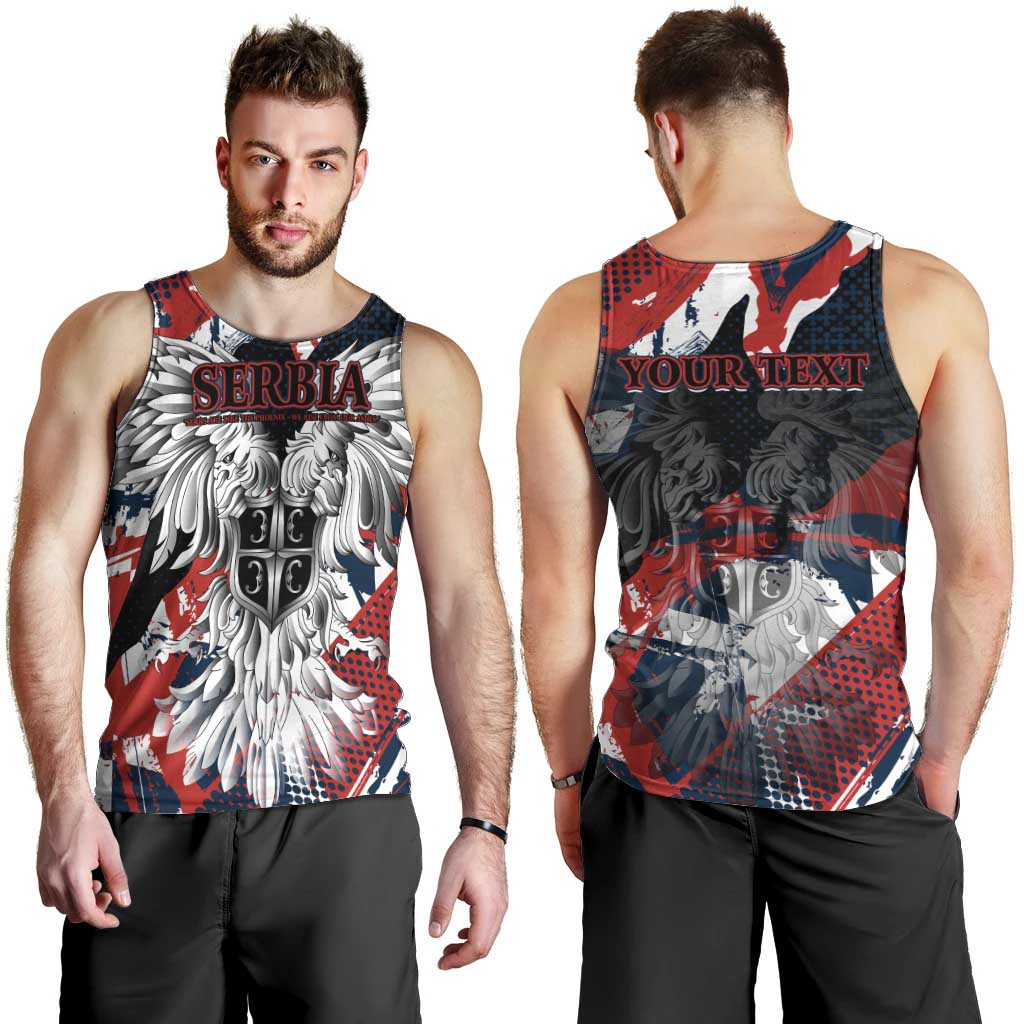 Serbia Men Tank Top Like the Phoenix – Rising from Ashes with Pride and Power