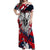 Serbia Off Shoulder Maxi Dress Like the Phoenix – Rising from Ashes with Pride and Power