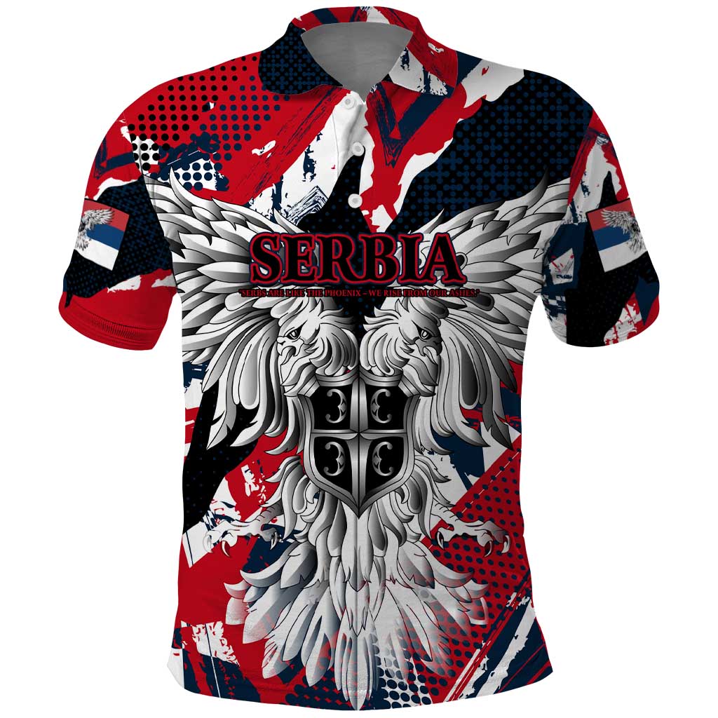 Serbia Polo Shirt Like the Phoenix – Rising from Ashes with Pride and Power