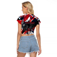 Serbia Raglan Cropped T Shirt Like the Phoenix – Rising from Ashes with Pride and Power